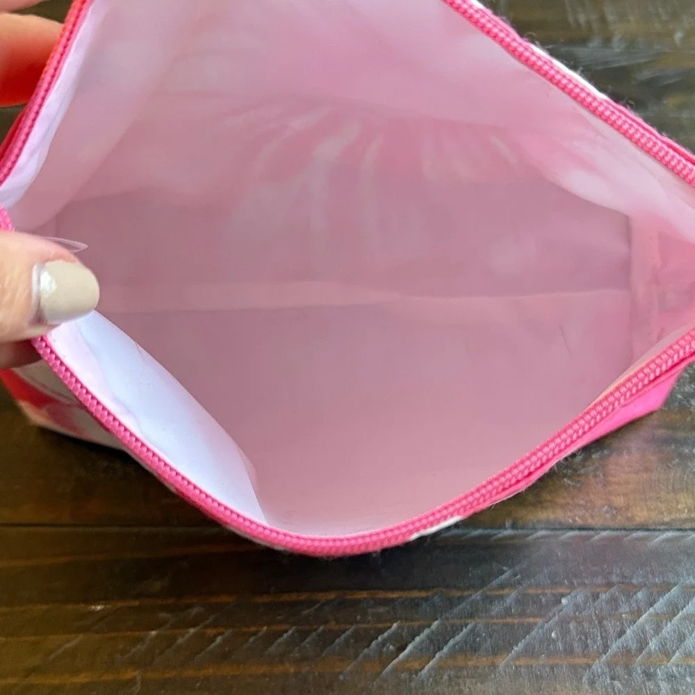 Clinique Floral Pink Cosmetic Bag New